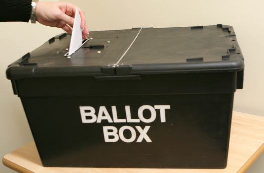 ballot box for elections